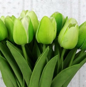 Tulip- Green Real Touch - Greenery & Floral - Artificial green tulips large
